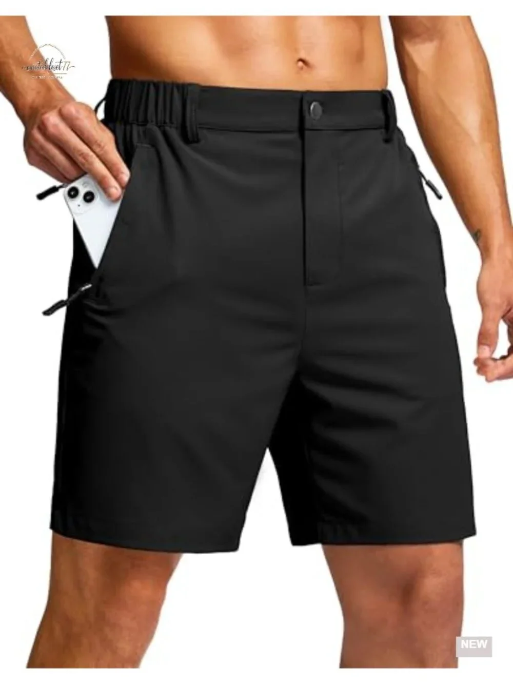 Men's Hiking Shorts 7/5/9 Inch Lightweight 3 Zipper Pockets